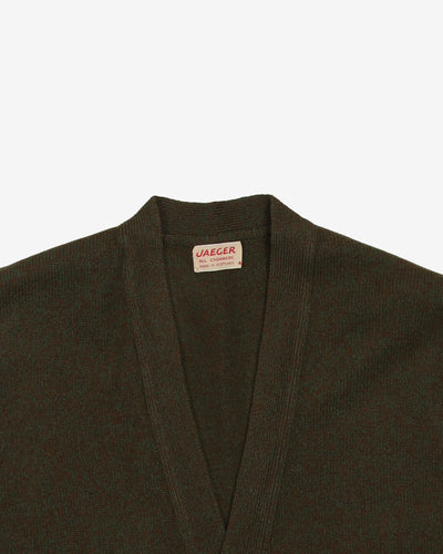 Vintage 80s Jaeger Sleeveless Cashmere Cardigan - L