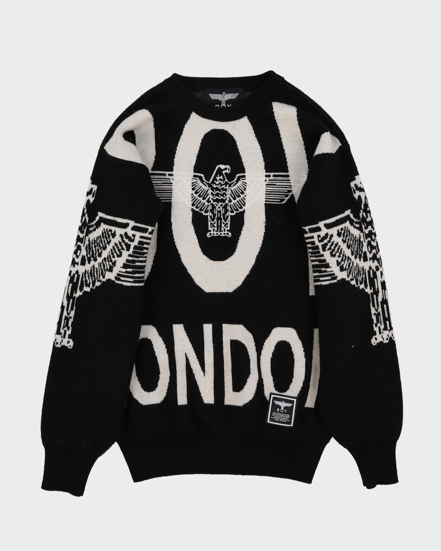 Boy London Eagle Graphic Knitted Jumper - XS