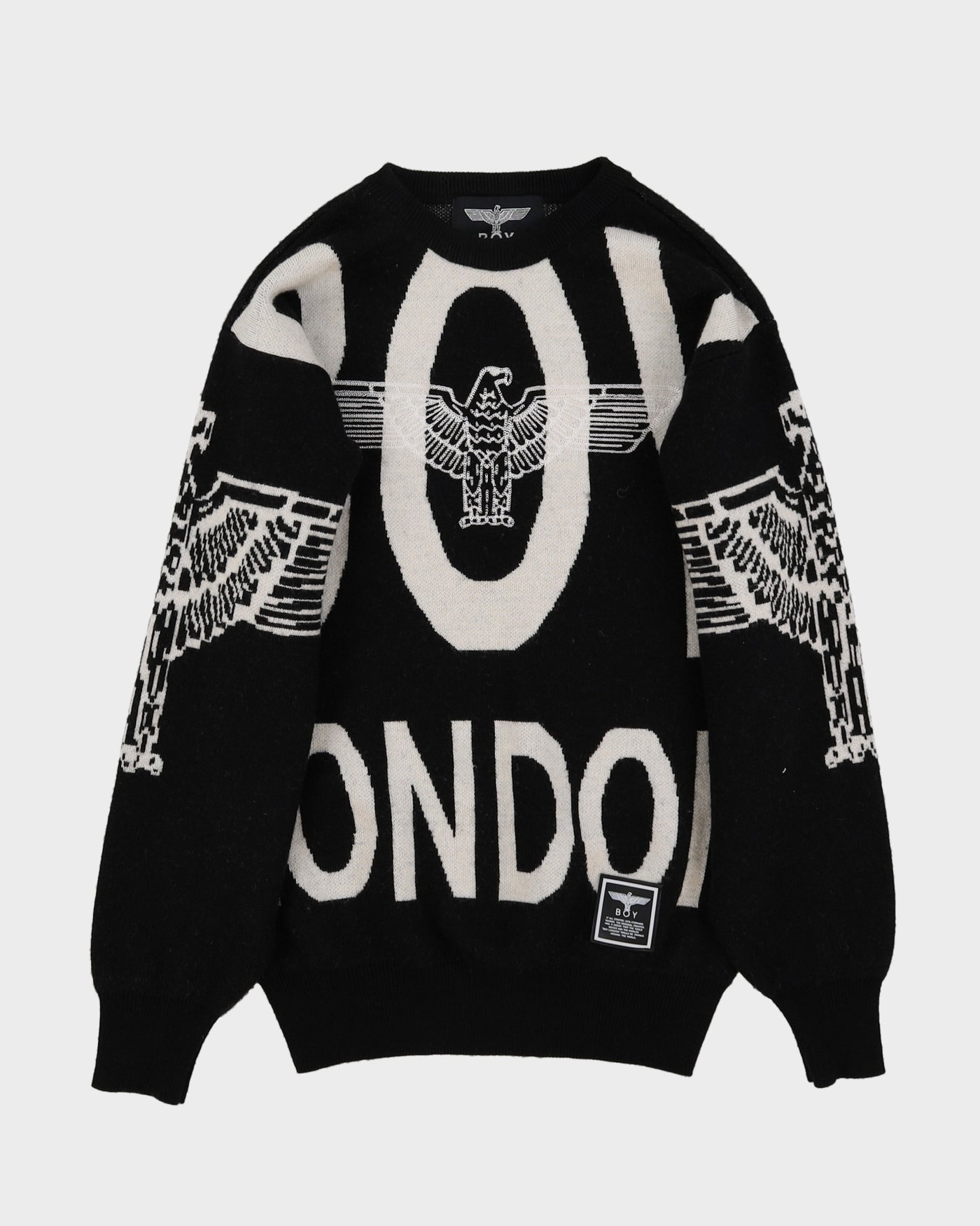 Boy London Eagle Graphic Knitted Jumper - XS