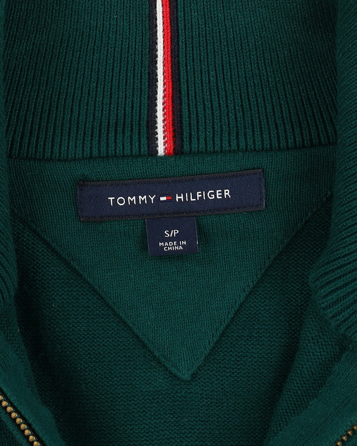 Tommy Hilfiger Green Quarter-Zip Knit - S