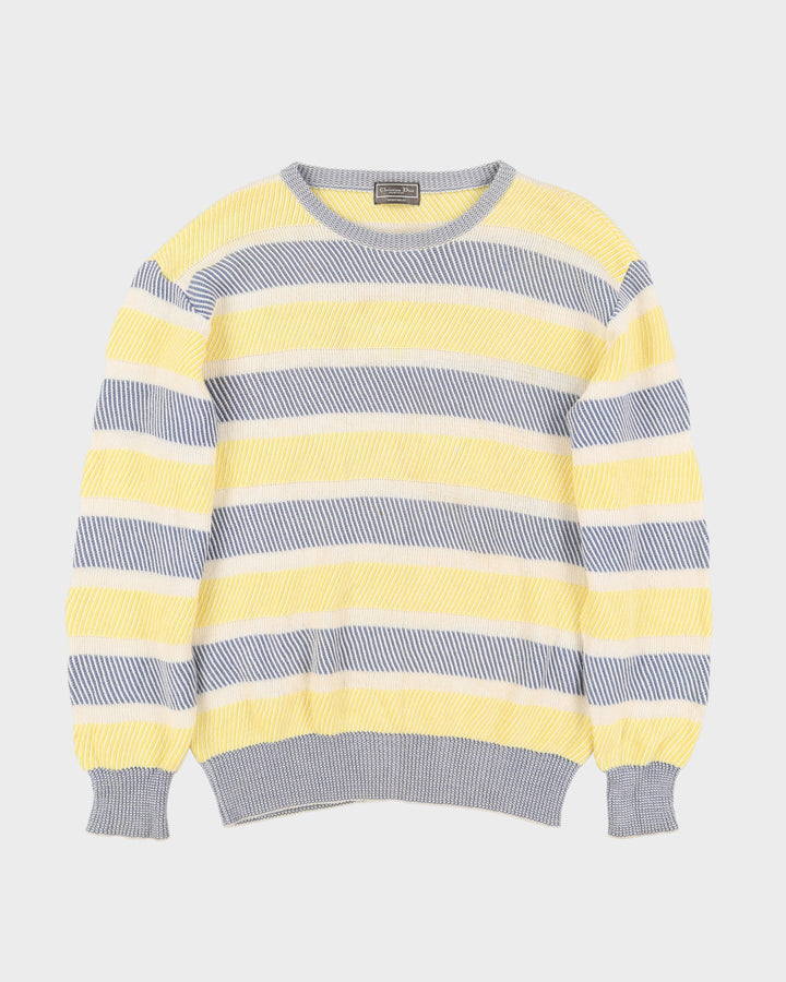 Christian Dior Yellow Patterned Knit - L