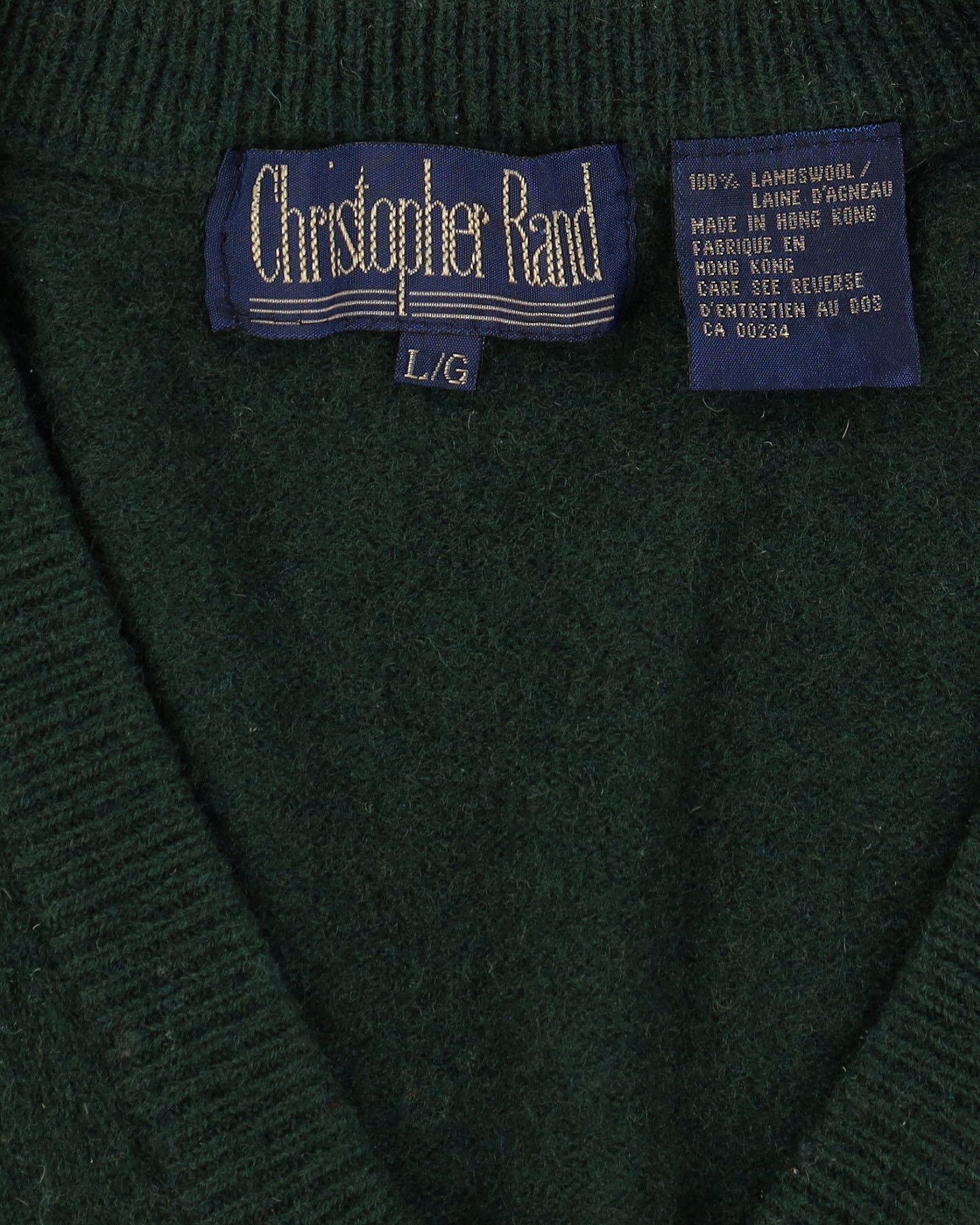 Vintage 90s Green Sleeveless Sweater Vest Knit - L