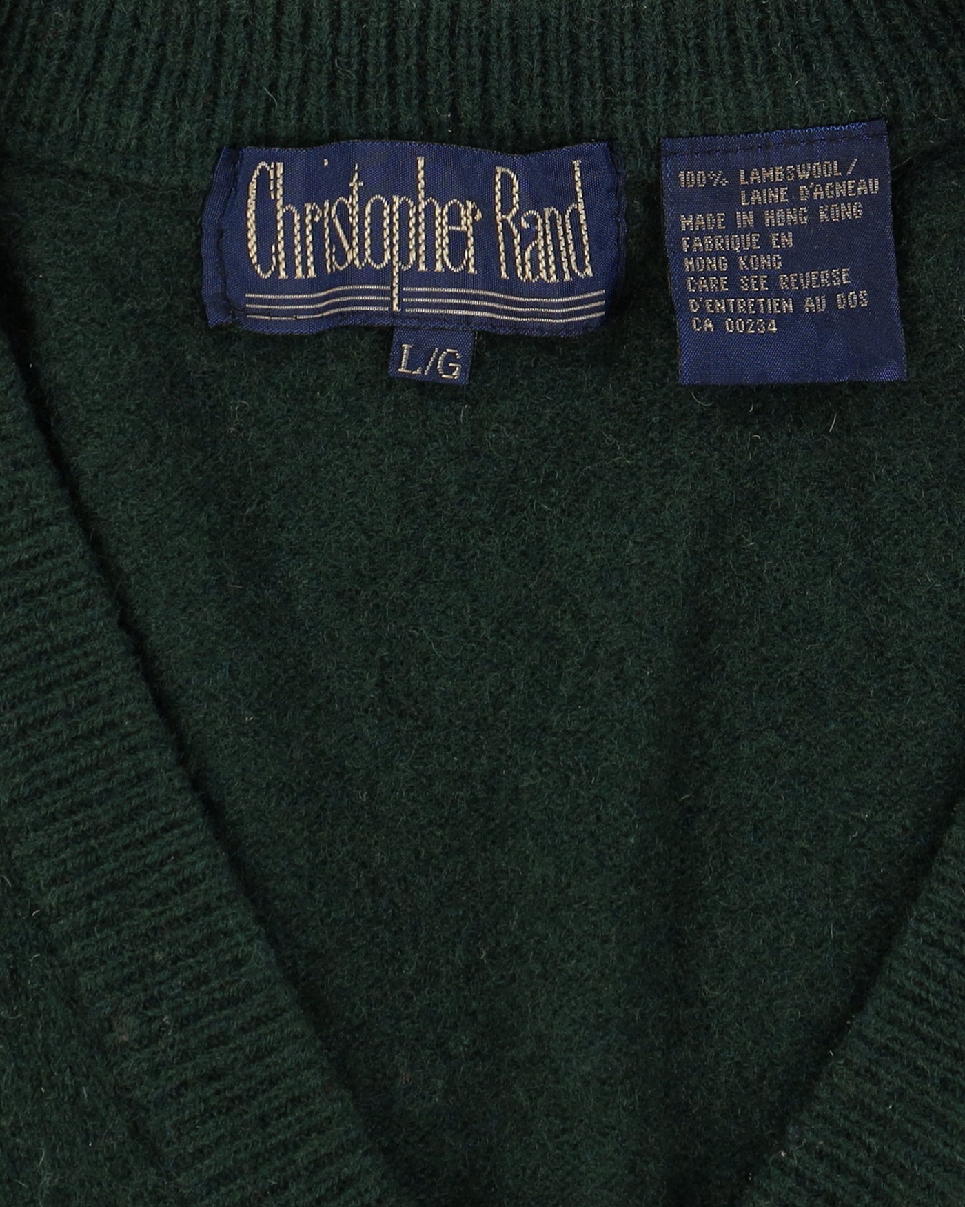 Vintage 90s Green Sleeveless Sweater Vest Knit - L