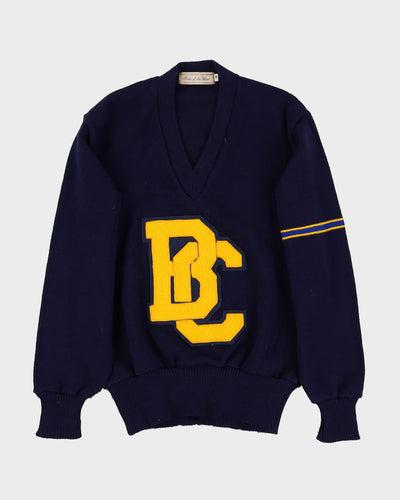 Vintage College Pride Of The West Knitted Jumper - XS / S