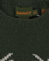 Vintage 90s Timberland Handknit Green Patterned Knit - XL