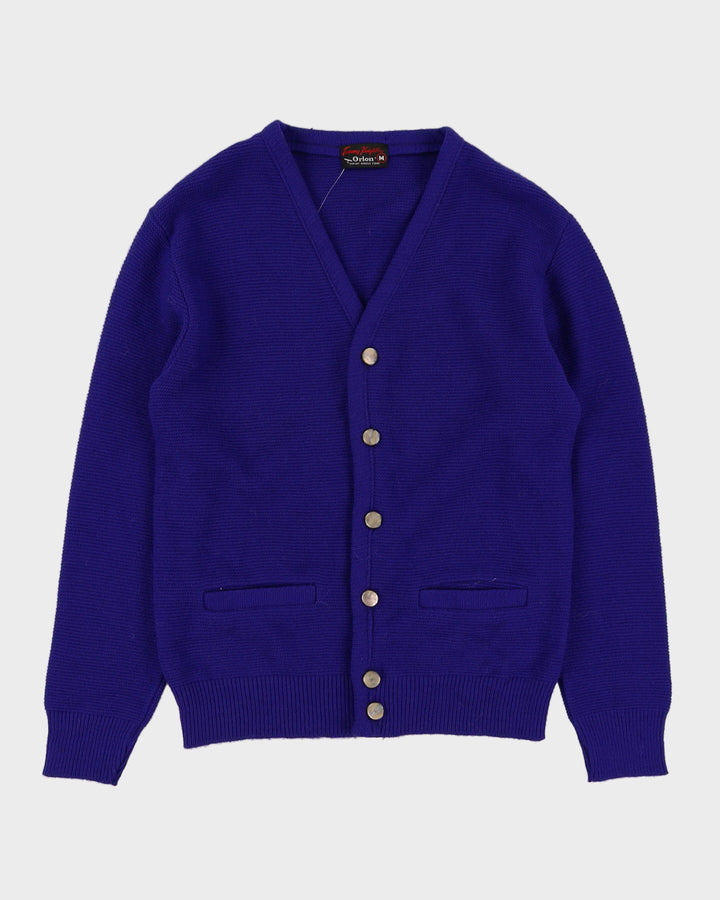Vintage 70s Tommy Knight Purple Knitted Cardigan - S / M