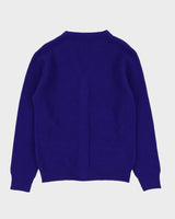 Vintage 70s Tommy Knight Purple Knitted Cardigan - S / M