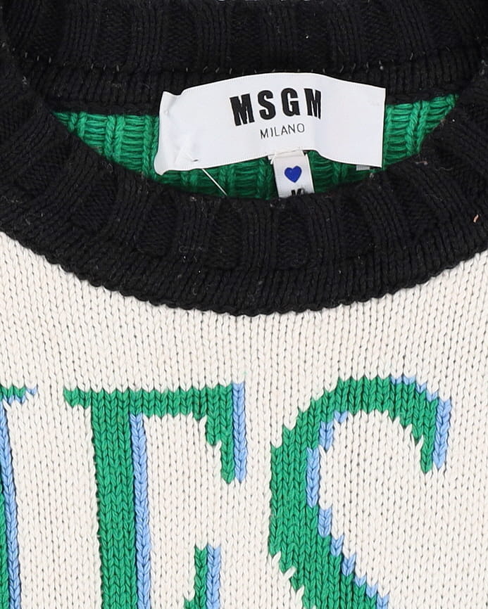 MSGM Milano Multi Coloured Patterned Knit - L