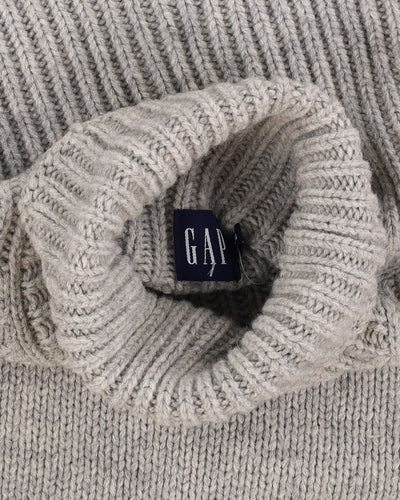 GAP Grey Roll Neck Knitted Sweater - XL