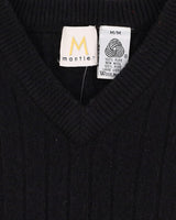 Vintage 90s Black Sleeveless Tank Sweater Vest - S / M