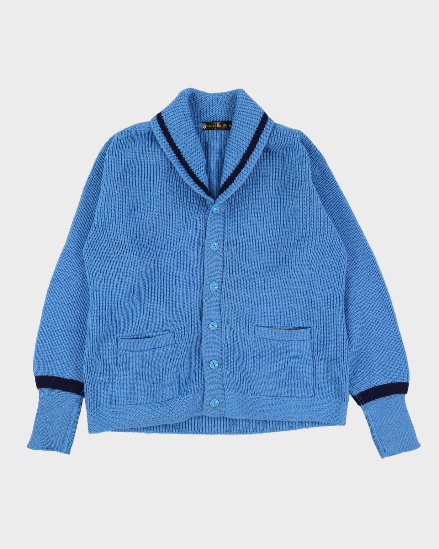 1970s Pride Of The West Knitted Cardigan - L