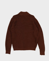 1970s Brown Caldwell Knitted Cardigan - L