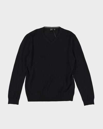 Hugo Boss Black Wool Knitted Jumper - S