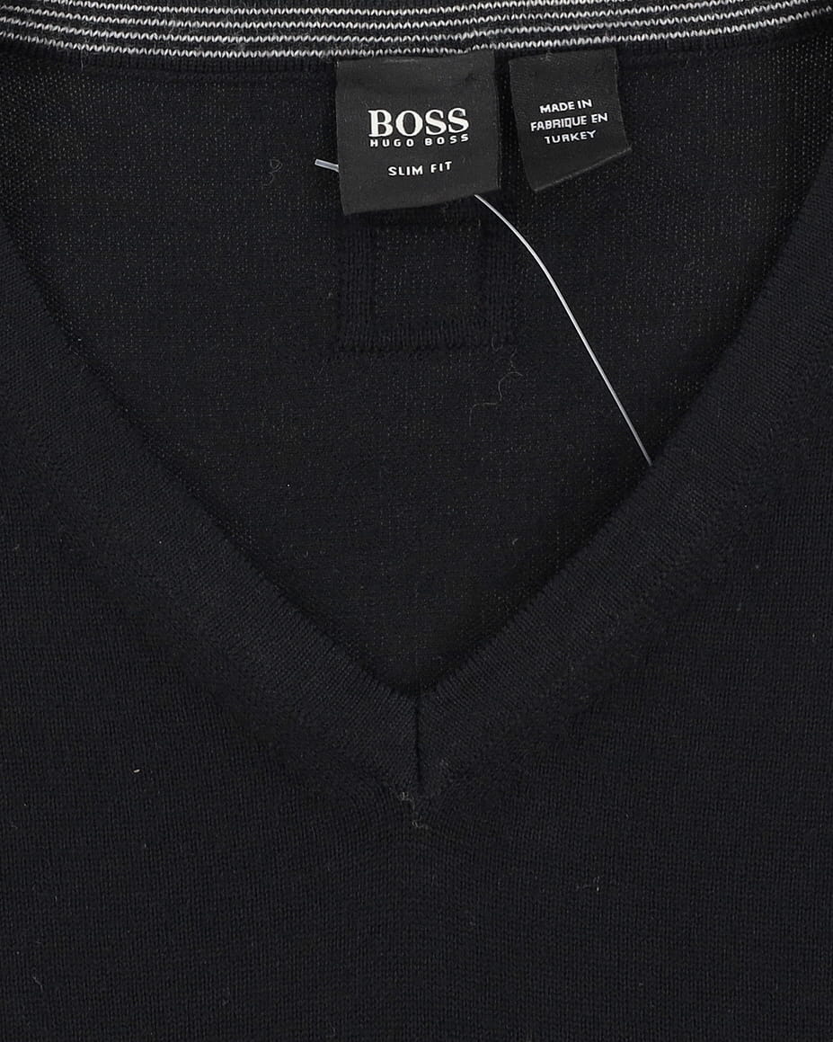 Hugo Boss Black Wool Knitted Jumper - S