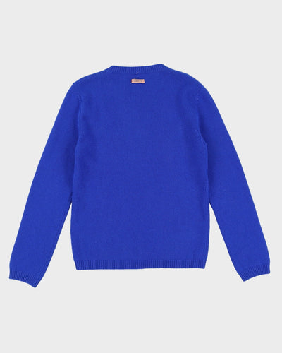 Gucci Bee Blue Long Sleeve Knitted Jumper - S