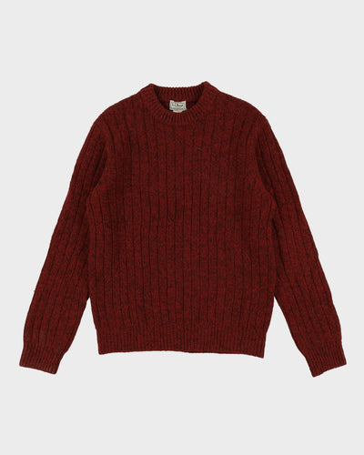 L.L. Bean Red Lambs Wool Knit - M