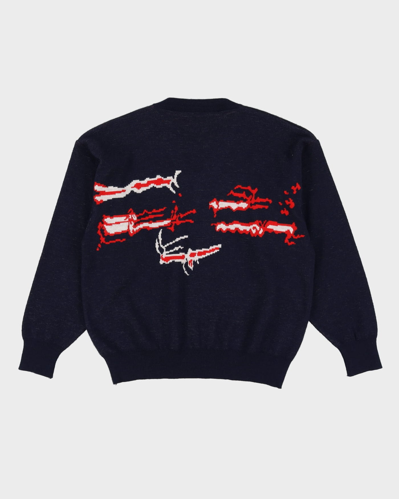 90s Fila Navy V-Neck Knit - L