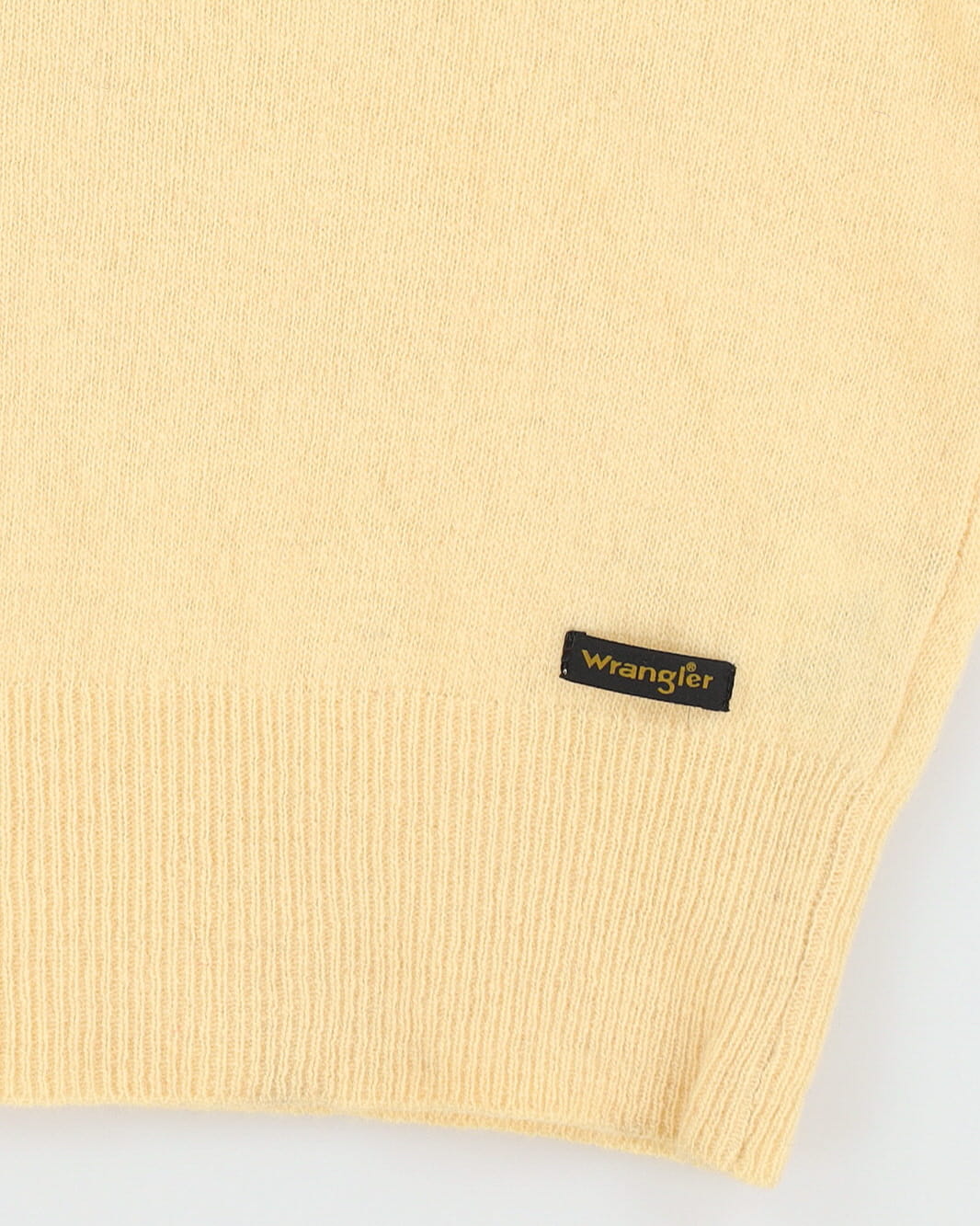 Vintage 70s Deadstock With Tags Wrangler Yellow Sweater Vest / Tank Knit - M