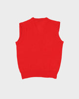 Vintage 70s Deadstock With Tags Wrangler Red Sweater Vest / Tank Knit - M