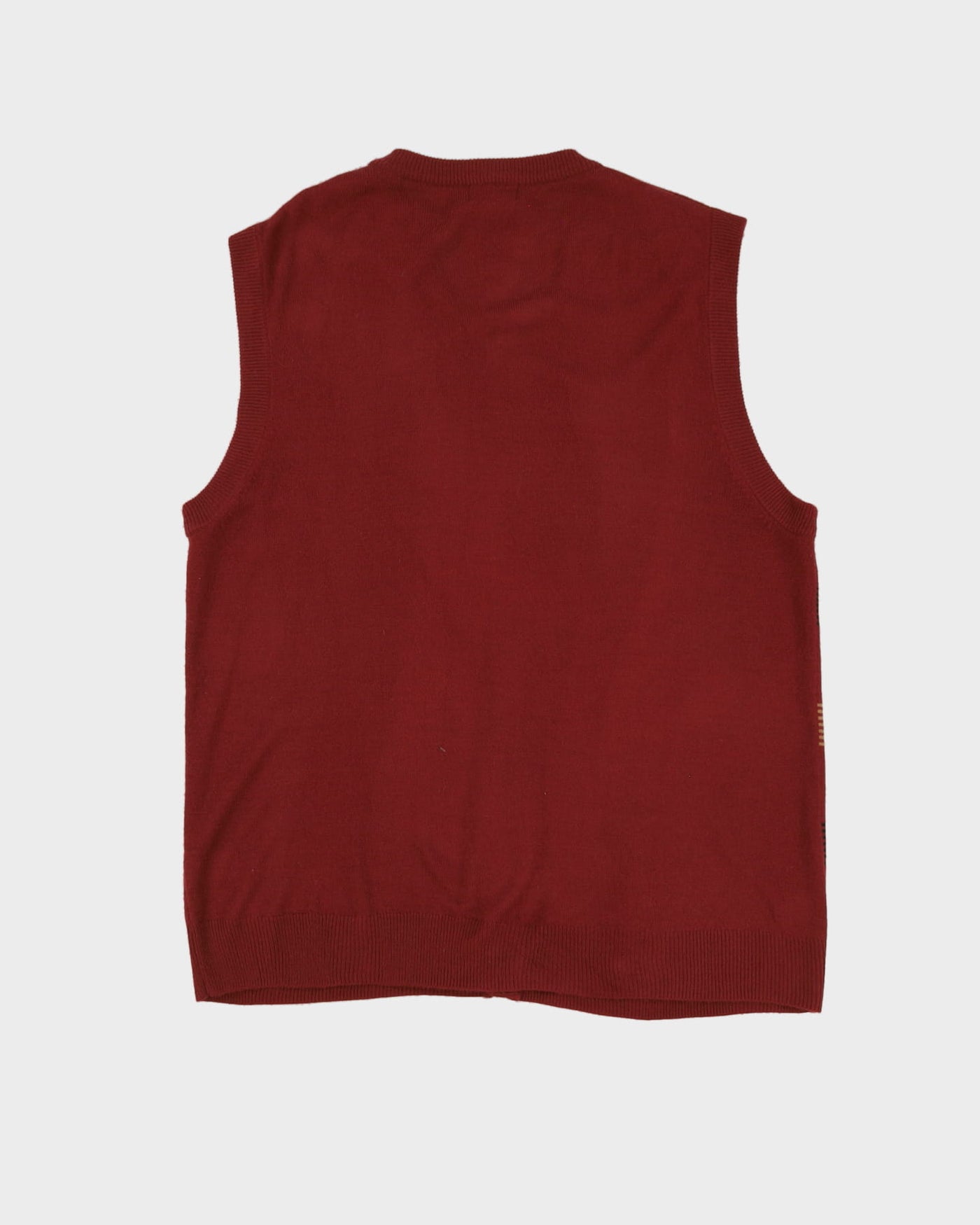 Burgundy Knitted Tank Top - XL