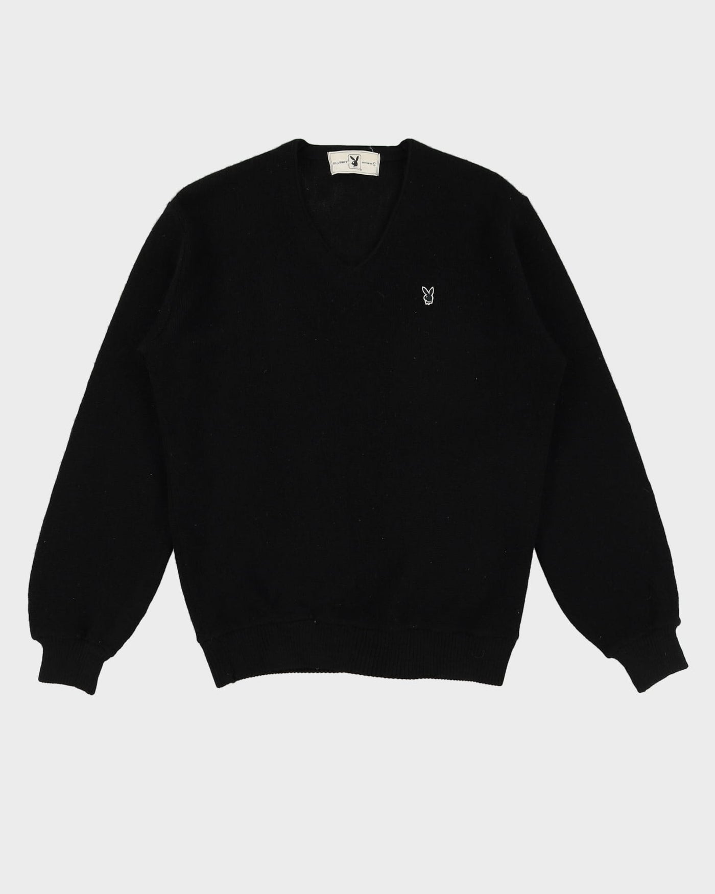 Vintage Playboy Black Knitted Jumper - S