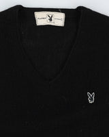 Vintage Playboy Black Knitted Jumper - S