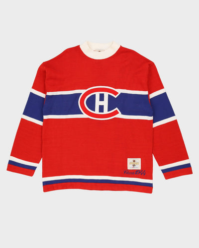 Montreal Canadiens NHL Heritage Red Chunky Knit - XL