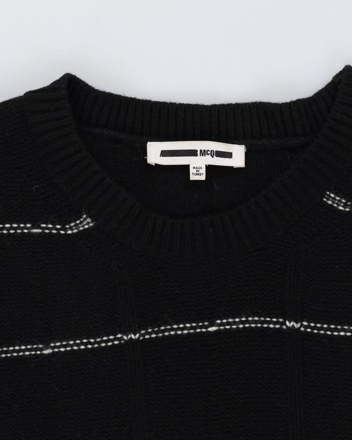 MCQ Alexander McQueen Black Knit Sweatshirt - XL