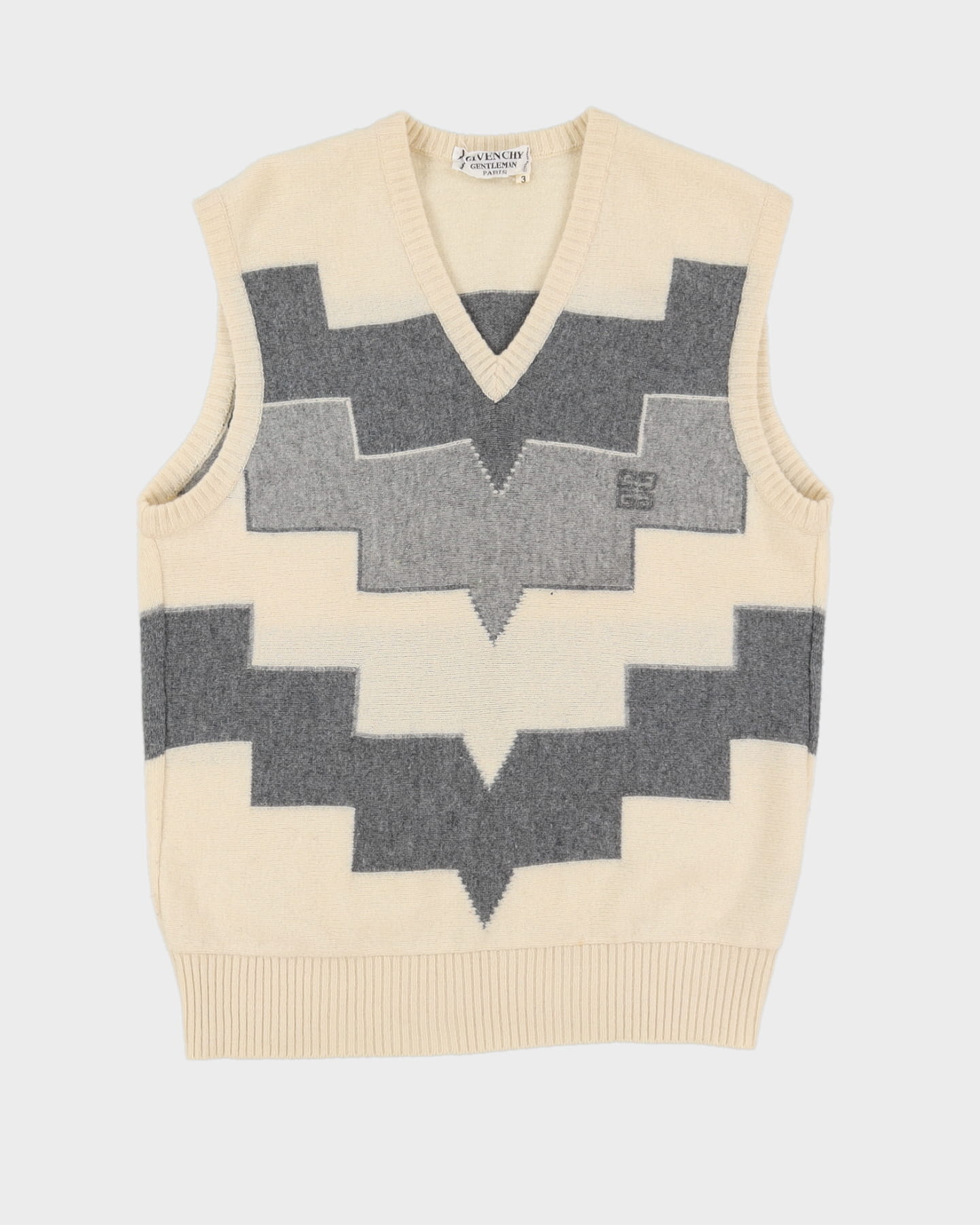 1980s Givenchy Cream Knitted Tank Top - M