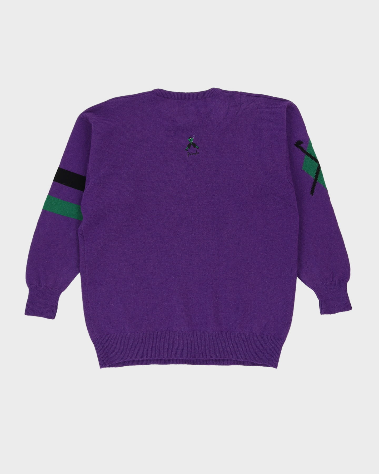 Pringle Nick Faldo Sports Purple Knitted Jumper - L