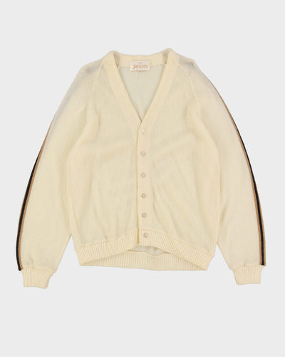 Vintage 80s White Jantzen Cardigan - L