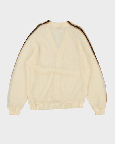 Vintage 80s White Jantzen Cardigan - L