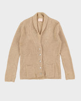 Vintage 60s Beige Pendleton Wool Cardigan - M