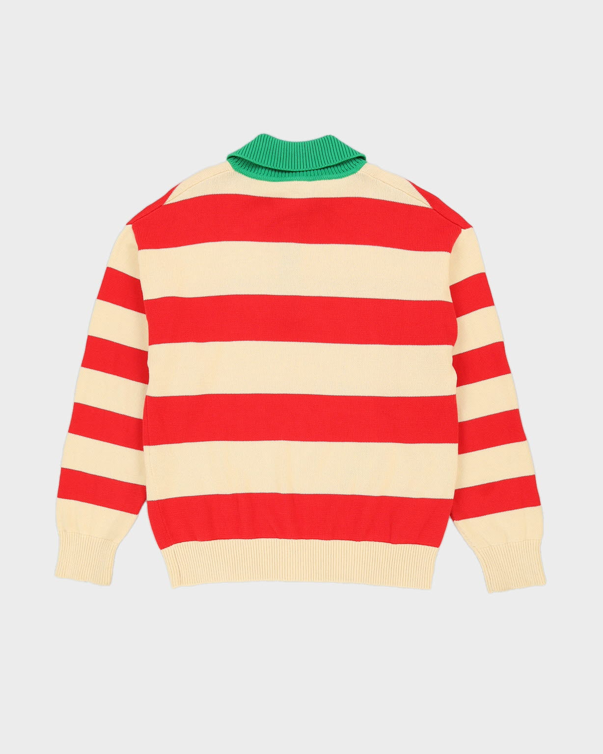 Gucci GG Striped Cotton Polo Jumper - M
