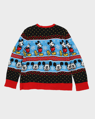 Disney Mickey Mouse Knitted Christmas Jumper - M