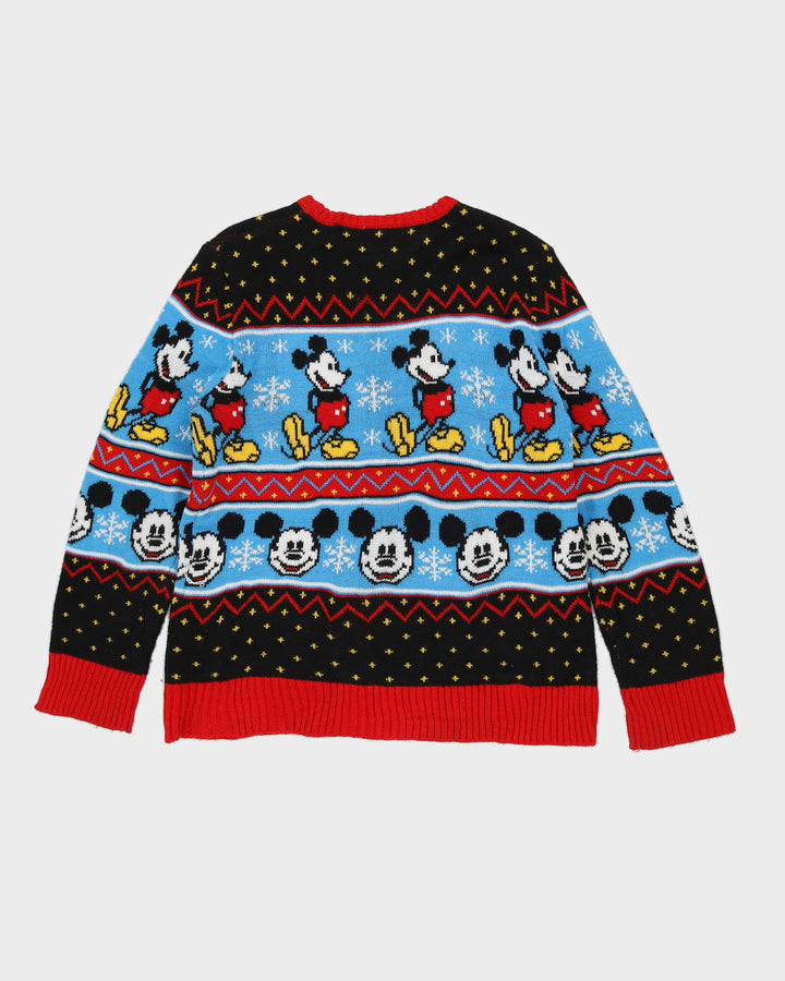 Disney Mickey Mouse Knitted Christmas Jumper - M