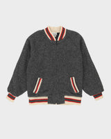 Grey Zip Front Cardigan - L