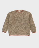 Eddie Bauer Beige Wool Knitted Jumper - L