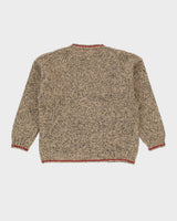 Eddie Bauer Beige Wool Knitted Jumper - L