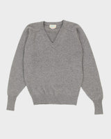 Grey Cashmere Knitted Jumper - S