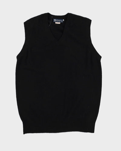 Burberrys Black Cashmere Knitted Tank Top - L