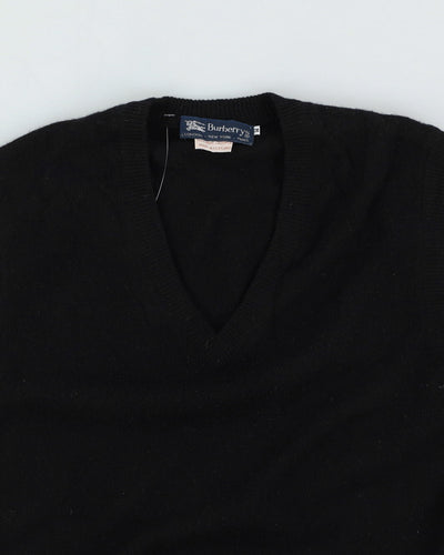 Burberrys Black Cashmere Knitted Tank Top - L