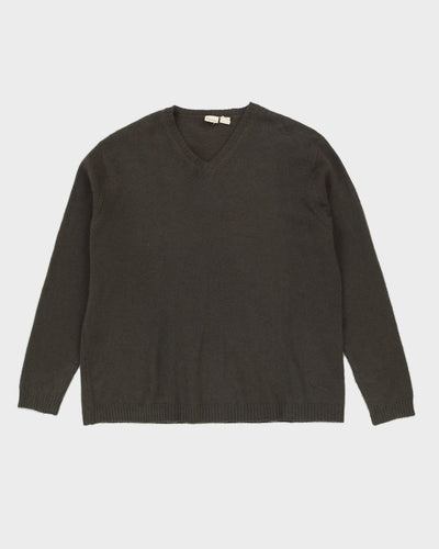 Green Cashmere Knitted Jumper - XXL