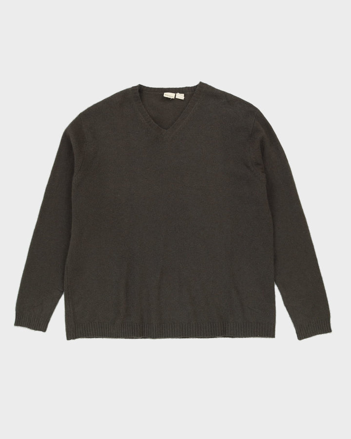 Green Cashmere Knitted Jumper - XXL