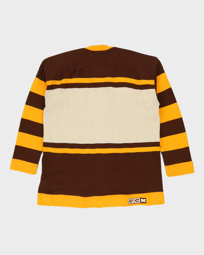Vintage 90s CCM NHL Heritage Repro Boston Bruins Circa 1928 Jersey - L