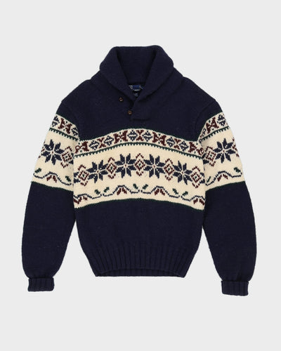 Polo Ralph Lauren Blue Knitted Jumper - XS