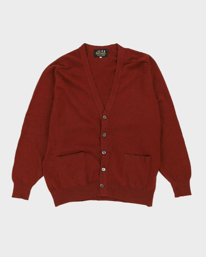 Russet Brown Cashmere Cardigan - XL