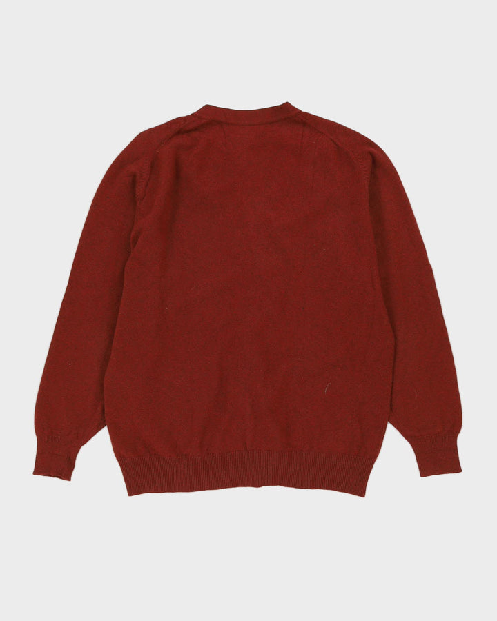 Russet Brown Cashmere Cardigan - XL