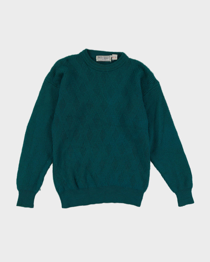 Yves Saint Laurent Green Knitted Jumper - S