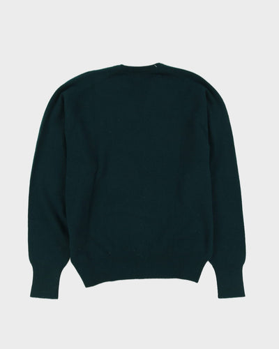 Green Cashmere Knitted Jumper - XL